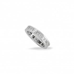 White Gold Diamond Full Eternity Ring 2.70ct TDW